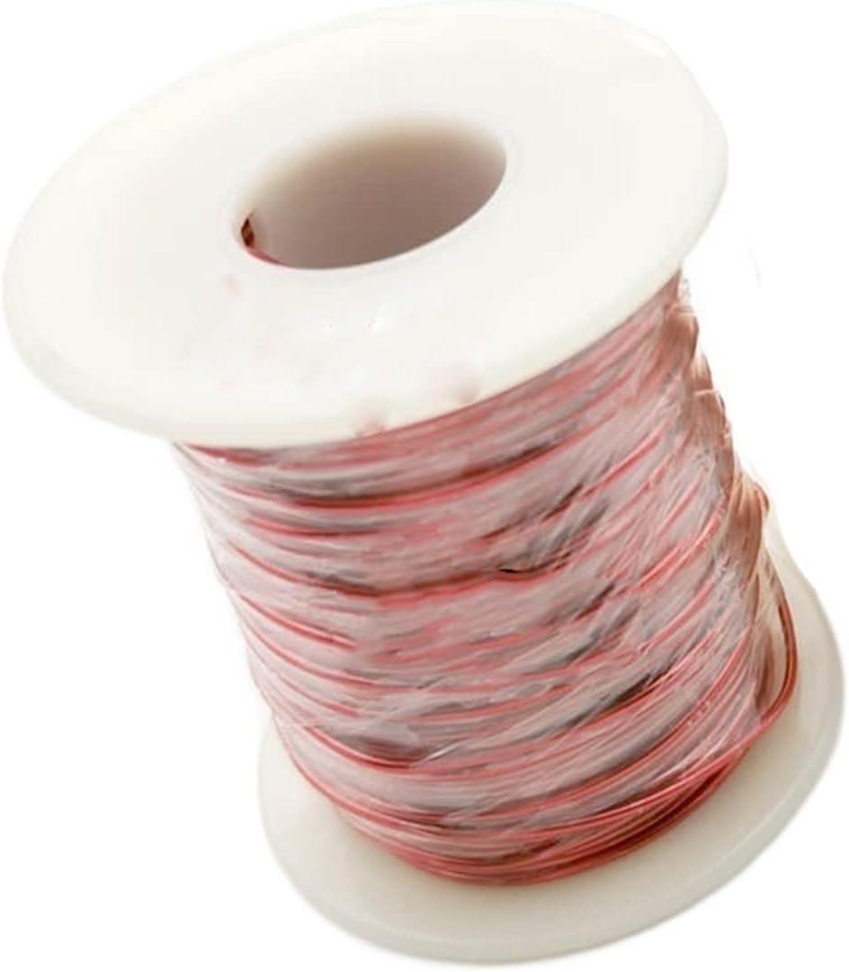 Pipe House Magnetic Coil Winding Wire, 300g 0.04-1.5mm Polyurethane Enameled Copper Wire, Magnet Wire for Making Electromagnet Motor Soil Electronics (Color : 0.07mm, Size : Red)