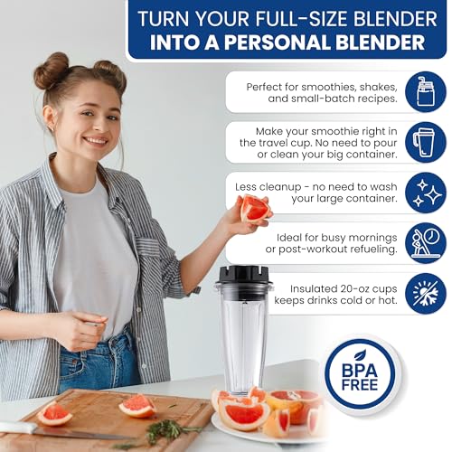 Adaptador y vasos personales para licuadoras Vitamix Classic miniatura 5