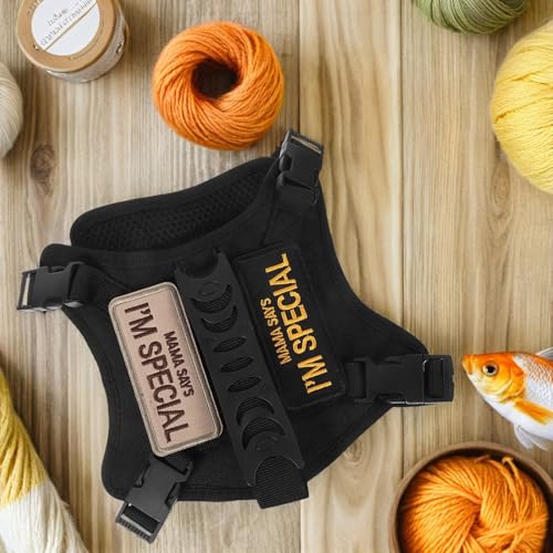 Arnés táctico para gato con correa kit transpirable antiescape para entrenamiento 5