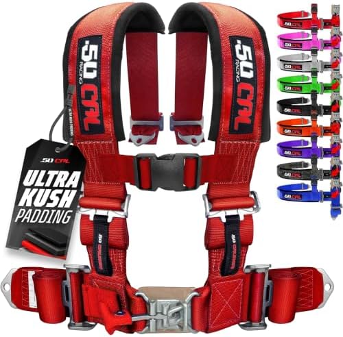 Red 4 Point Harness with 3" Straps for Cars, Trucks, UTV and Off ...
