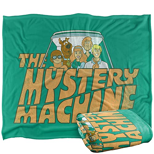 Plaid Scooby Doo Mystery Machine idée cadeau idéale couverture douce 152x127cm