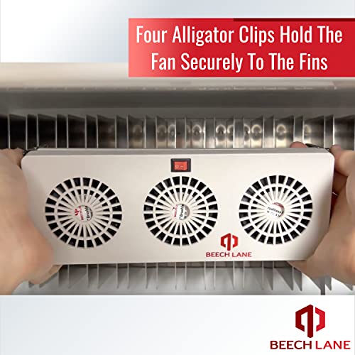 Beech Lane 12V Refrigerator Evaporator Fin Fan, Attaches Directly To Fridge Evaporator Fins, Prevents Ice Buildup And Creates Cold Air, Wired Connection For Constant Power #TOP3