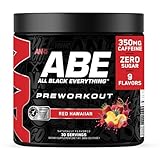 All Black Everything Pre-Workout Powder | Preworkout Energy Drink Mix | 350mg Caffeine | Beta Alanine & Citrulline | Energy Supplement for Men & Women | Red Hawaiian | 30 Servings