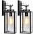 2-Pack 14'' Dusk to Dawn Outdoor Wall Light Fixtures, Exterior Lighting Fixtures Wall Mount, Waterproof Porch Lights Outdoor Wall Sconces Lanterns, Black Outside Lights for House Front Door Garage