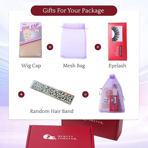 Miniatura 9 de Beauty Forever Pelucas de cabello humano lacio con encaje frontal, Yaki lacio de 13 x 4 pulgadas, pelucas de cabello humano brasileño para mujeres,