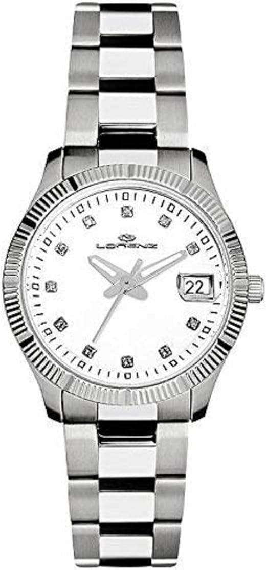 Lorenz Orologio Analogico Quarzo Donna con Cinturino in Acciaio Inox  027066BB : Amazon.it: Orologi