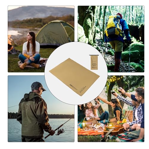 Tapis de tente pliable compact anti-humidité pour le camping - 4
