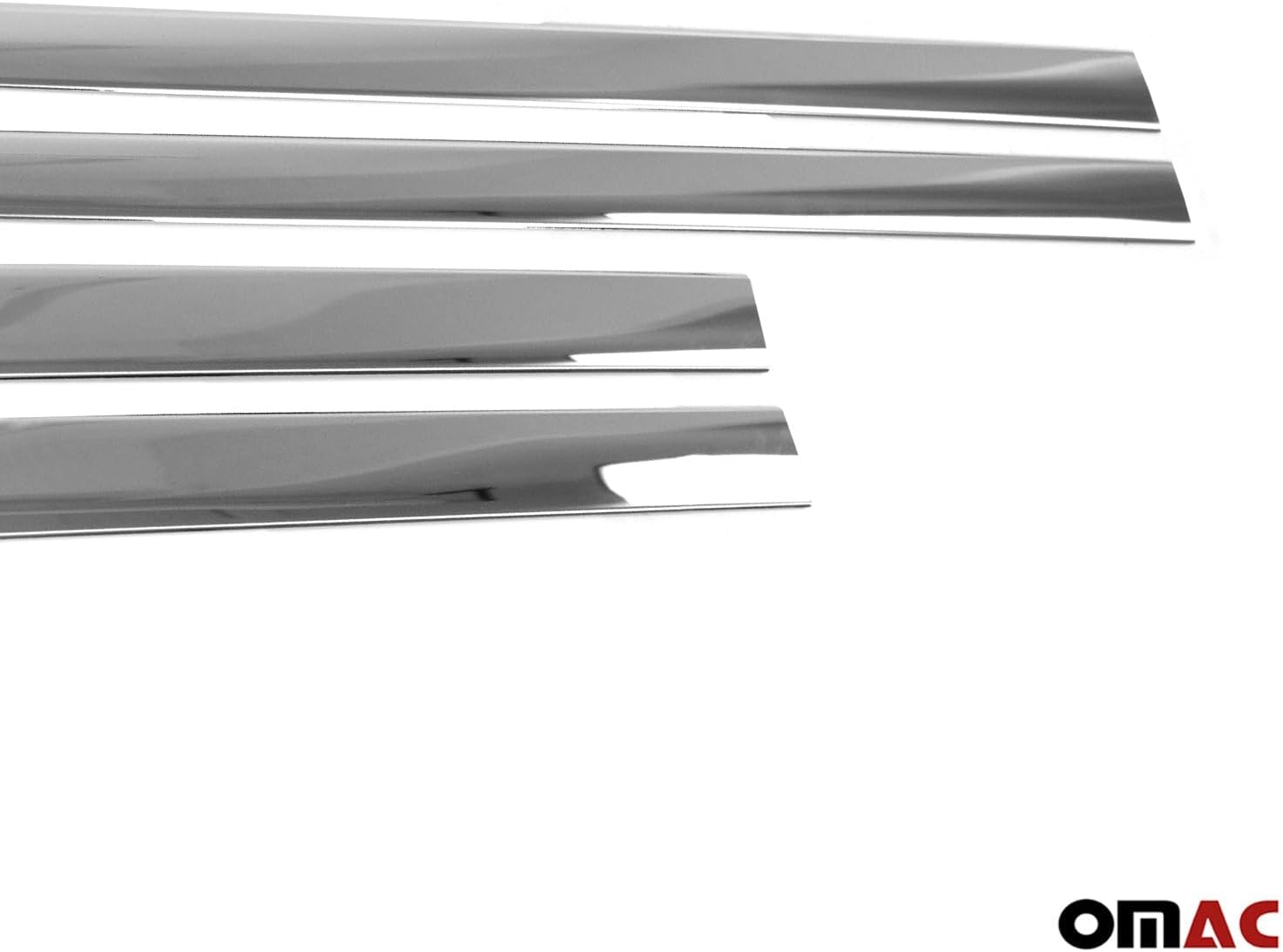 OMAC Side Door Trim Skirt Garnish for Jeep Compass 2006-2017 Stainless Steel 4Pcs