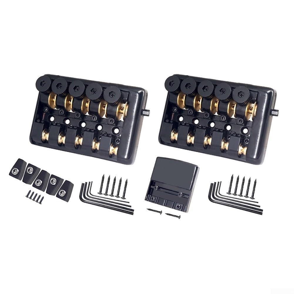 Cordiera elettrica per basso per chitarre senza testa, ponte in metallo ad alte prestazioni, set per modelli a 5 corde (B)