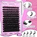 Yawamica Fluffy Lash Clusters Thick 200D Volume Eyelash Clusters 14-20mm Wispy Individual Lashes D Curly Cluster Eyelash Extensions 240pcs DIY Lash Extension for Beginners