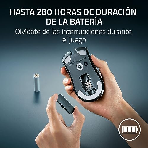 Miniatura 5 de Razer Viper V3 HyperSpeed - Ratón inalámbrico para esports (Sensor óptico Focus Pro 30K, Hasta 280 horas de duración batería, Interruptores mecánicos de ratón Gen-2, Verdadero sondeo de 4000 Hz) Negro