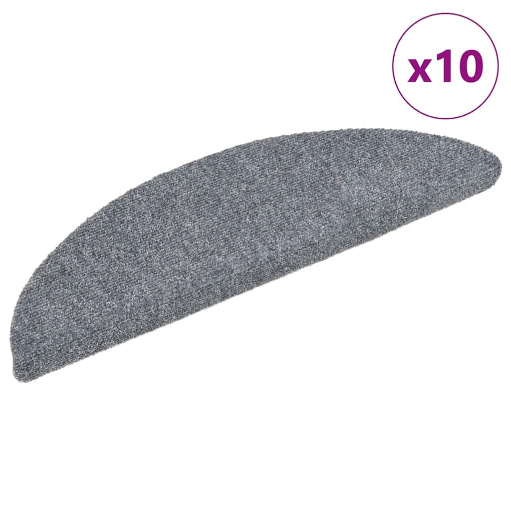 Générique Dywaniki samoprzylepne stopnie 10 sztuk jasnoszary 56x17x3 cm