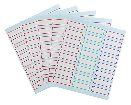 Onlykxy 240 Count File Folder Labels, Name Labels, Adhesive Labels, Rectangle Label Stickers, File Folder Labels Name Filing Envelopes Label Stickers #TOP22