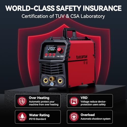 ARCCAPTAIN 200A HF TIG/Stick Welder