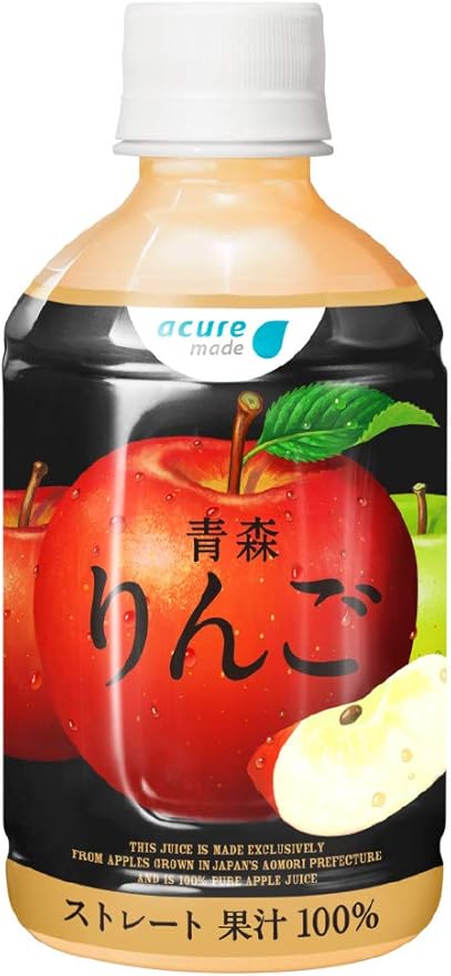 Amazon アキュアメイド 青森りんごストレート 280ml 24本 アキュアメイド 野菜ジュース フルーツジュース 通販