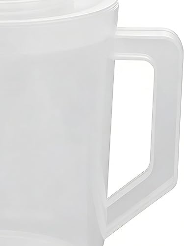 Miniatura 8 de Cuenco para mezclar huevos, recipiente de cocina medidor, cuenco batidor de 6.5 x 7.68 x 5.51 pulgadas con boquilla de escala, plato mezclador