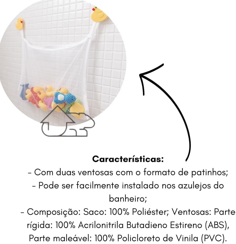Buba, Organizador De Banho Com Ventosa