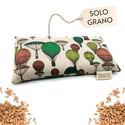 Cuscino Riscaldabile Inodore (25x12 cm) - Cuscino Termico Microonde - Cuscino Riscaldante - Borsa Termica Microonde Semini Riscaldanti - Scaldino con Semi - Cuscino di Semi di Grano Non Profumato