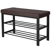 Algopix Similar Product 14 - SONGMICS Metal Shoe Bench Entryway Shoe