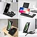 COSOOS Dual Wireless Charger, Wireless Charging Stand for iPhone 16 Pro Max/16 Pro/15/14/13/12/11/Xs/X, Airpods 4/3/Pro,Samsung Galaxy S24/S23,Samsung Watch,Galaxy Buds (with Fast Adapter)