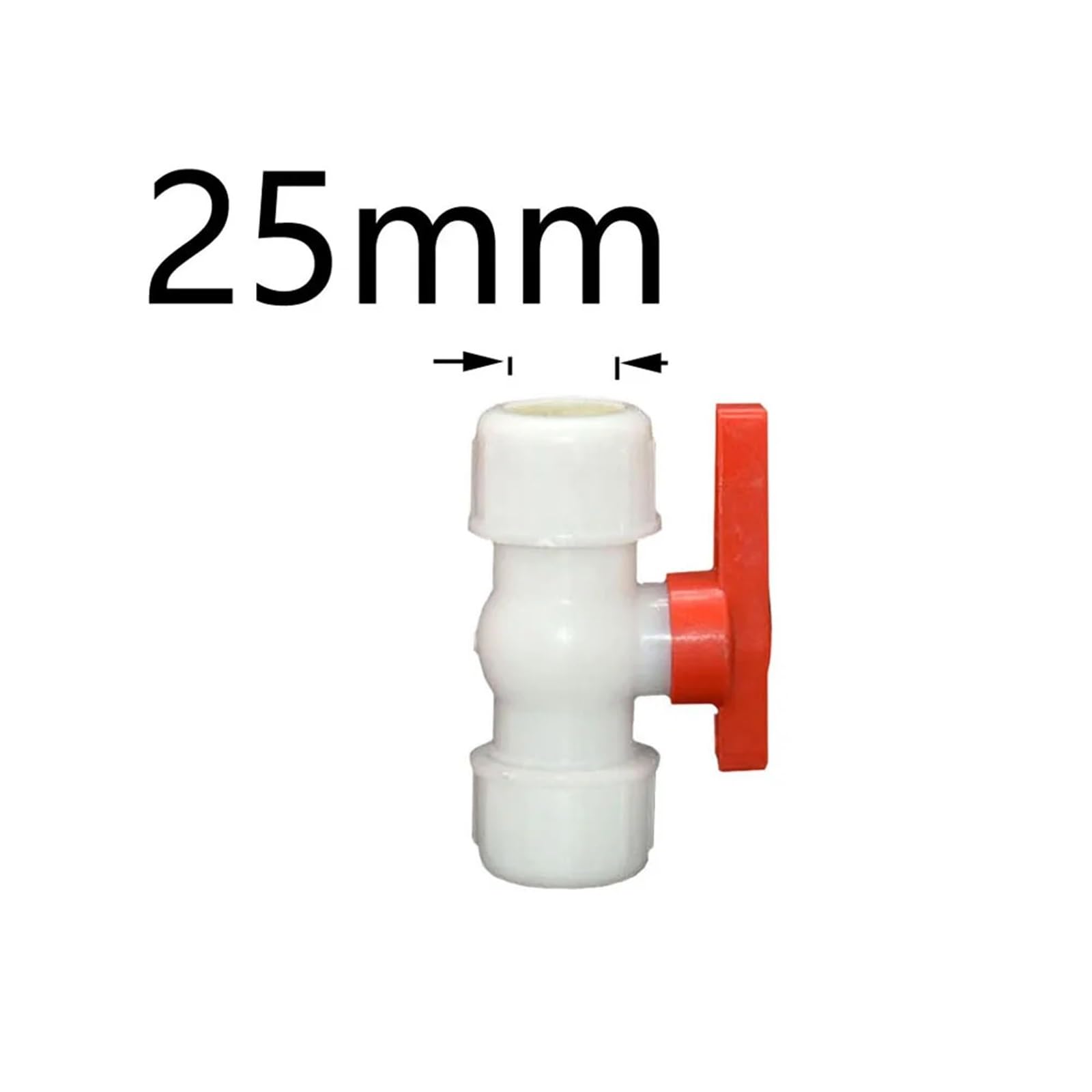 Zawór kulowy PVC z gwintowanym zamknięciem, Trójnik do rur wodociągowych z PVC PE, kulowy, szybkozłącze 3-drogowe/2-drogowe 20-63 mm(50mm x repair)