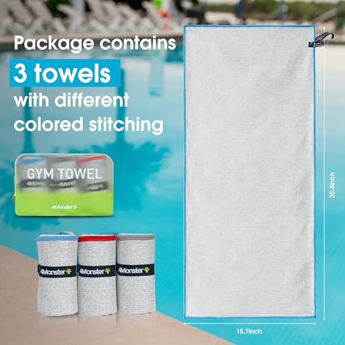 Serviette de voyage anti odeur en microfibre 4Monster pour stopper l'humidité - 6