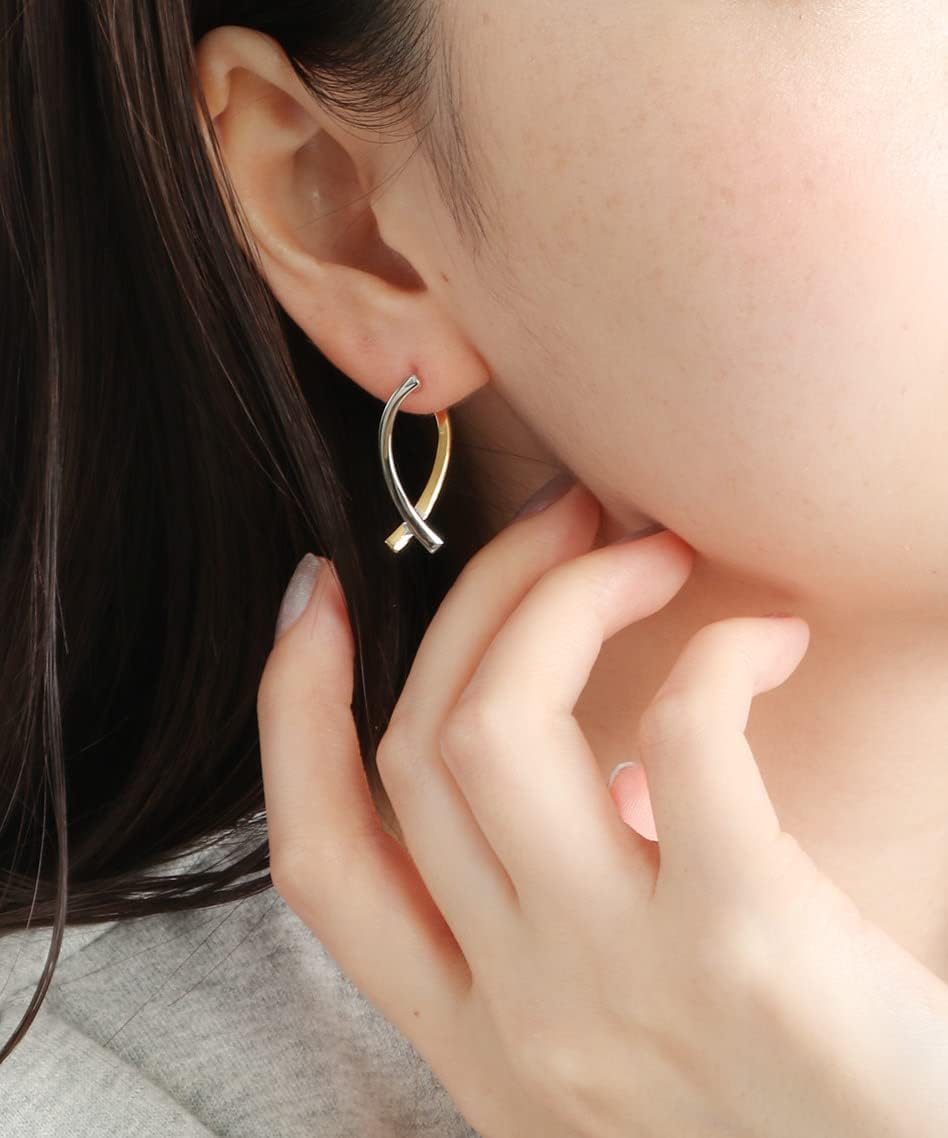 Amazon | (ジュエッテ) Jouete コンビカラー サークルピアス 075128