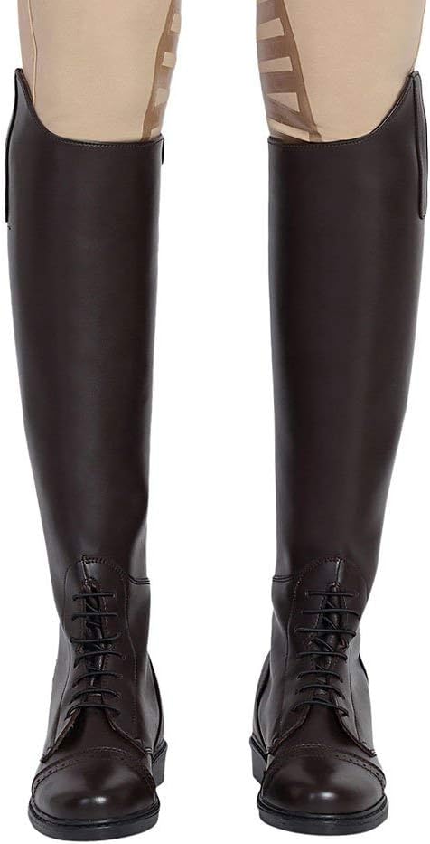 TuffRider Ladies Starter Back Zip Field Boots in Synthetic Leather, Mocha, 8 Wide : Clothing, Shoes & Jewelry