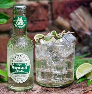 Fentimans Ginger Ale - Botanically Brewed Soft Drink - Exquisitely Crafted and Refreshing Soft Drinks - Gluten-Free and Vegan Friendly Soft Drinks - 4 x 200 ml Bottles (Pack of 2)