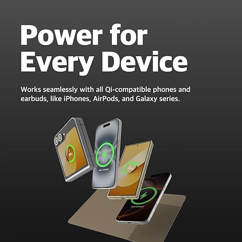 Miniatura 8 de POUT Alfombrilla de mouse de carga inalámbrica H3  Cargador rápido habilitado para Qi integrado en una elegante alfombrilla de escritorio,