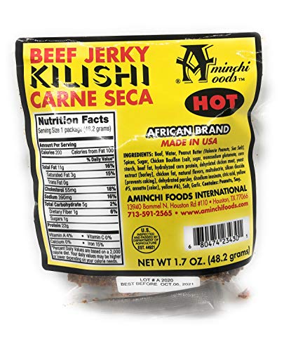Kilishi - Spicy Beef Jerky African Fresh Dried Meat Deliciously Tasty Nigerian Snack