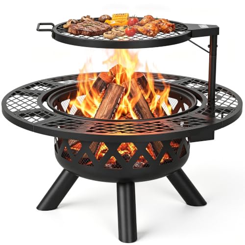 BALI OUTDOORS Fire Pit with Grill