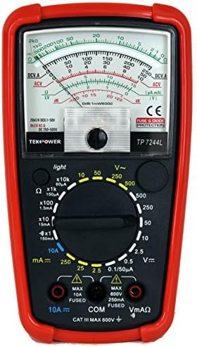Tekpower 7-Function 20-Range Analog Multimeter, TP7244