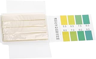 Misright 80 Strips Short Range PH Test Paper 5.5-9.0 Alkaline Test Indicator Paper Water Litmus Testing Kit