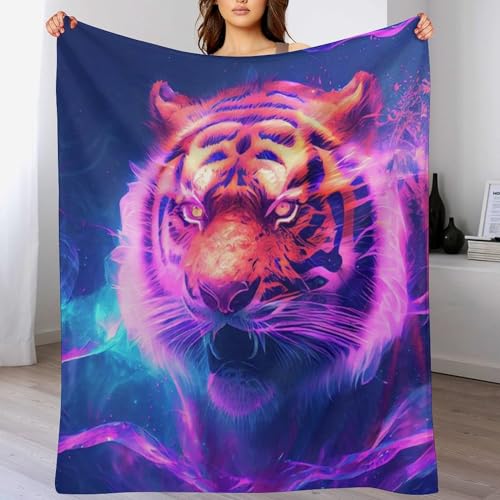 Plaid tigre doux et chaud pour vos siestes sur le canapé - 2