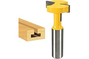 1/2 Shank Straight T-Slot and T-Track Slotting Cutter Router Bit - 1-1/16...