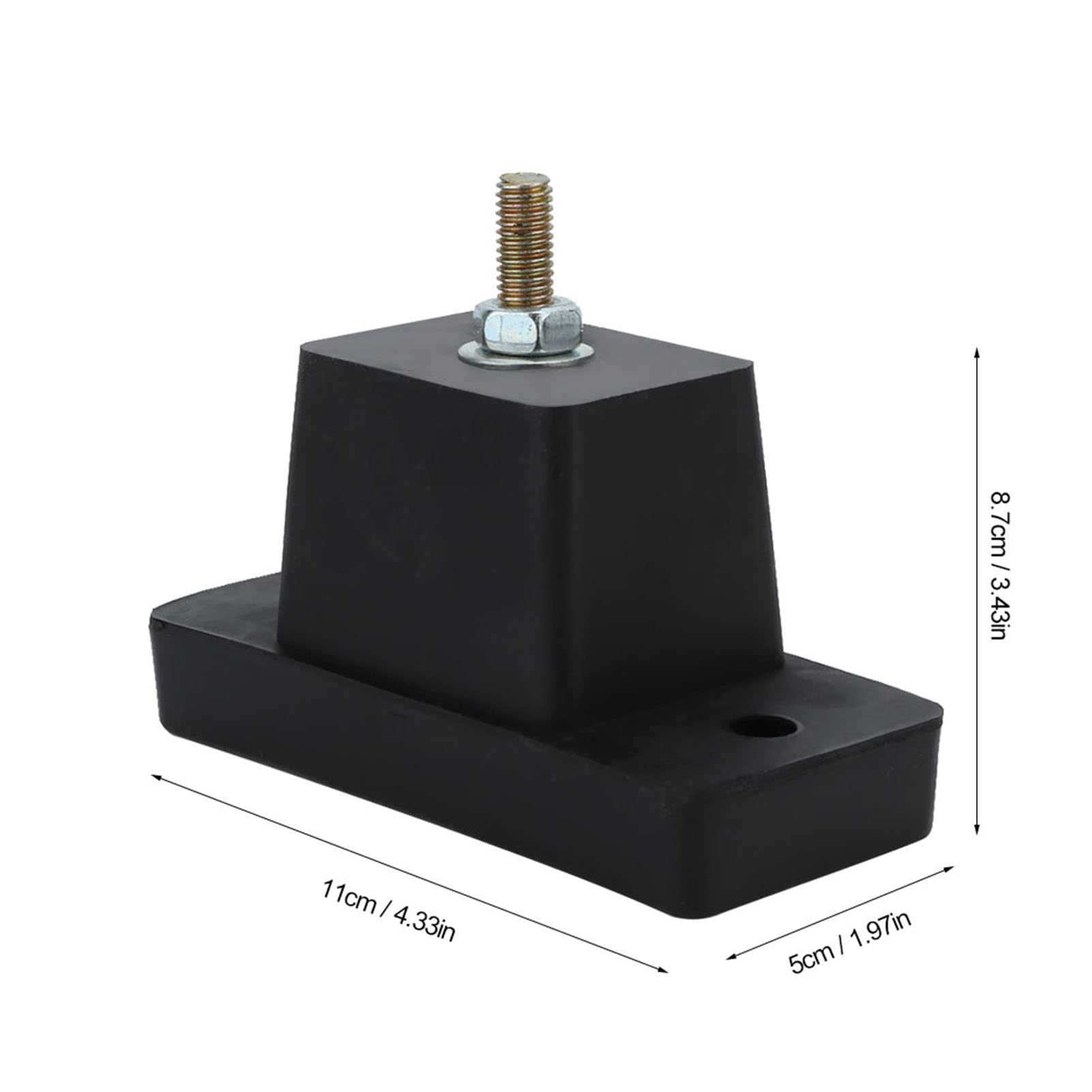 Raguso 4 Cuscini Ammortizzatori In Gomma TPU Per Staffa Climatizzatore Esterno - Universali, Portata 500 Kg, Antivibrazione - 2