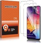 HAOFILM [2 Pack] Tempered Glass Screen Protector Compatible for Samsung Galaxy A50, A30, A30S, M31, M21, Easy-Install, Bubble Free,Touch Sensitive