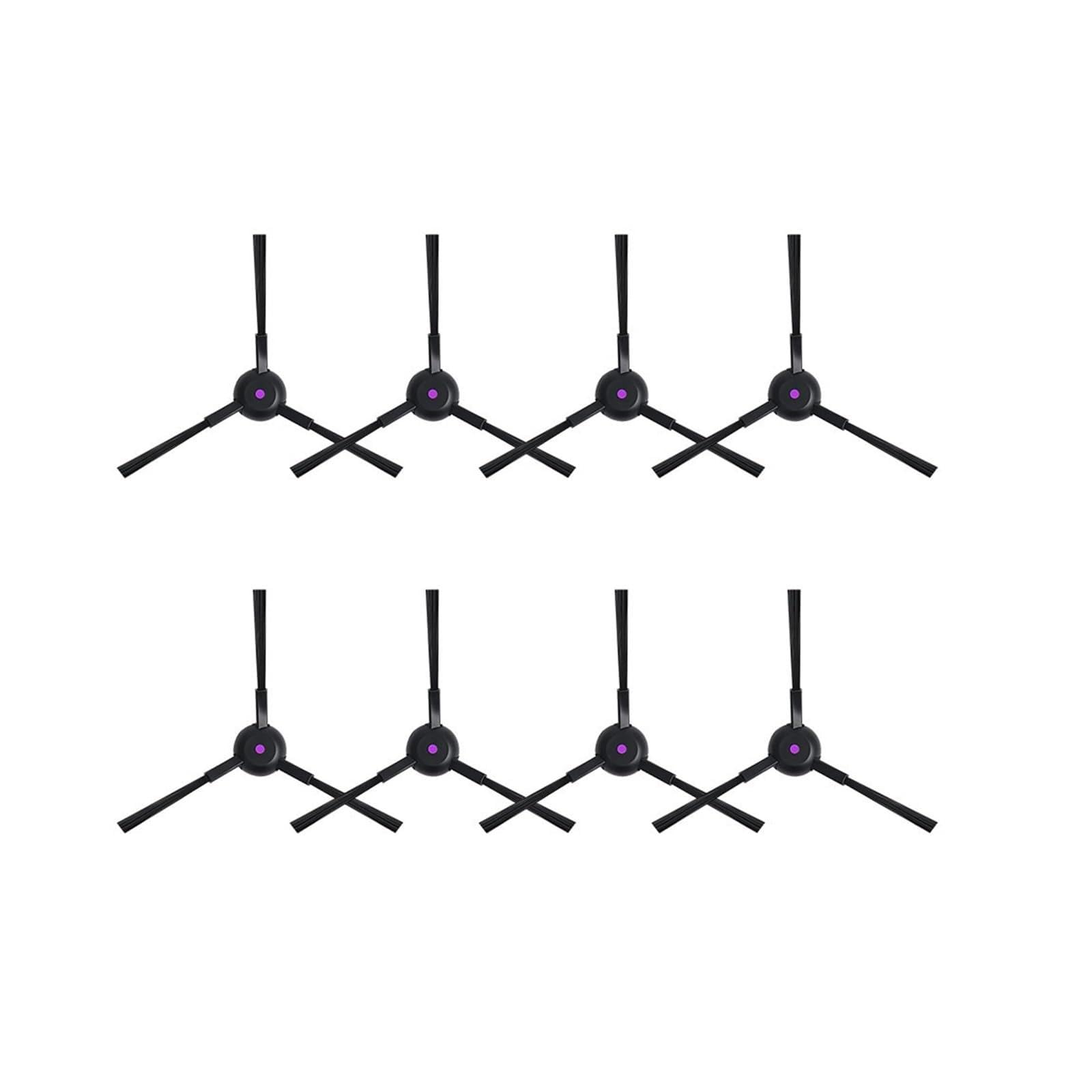 HXPFVCBHS Replacement Parts，Compatible For JONR，P20 PRO T5 Pro，Compatible For Midea，V12 Pro Side Brush High Toughness Washable Cleaner Sweeping Robot Parts(8PCS)