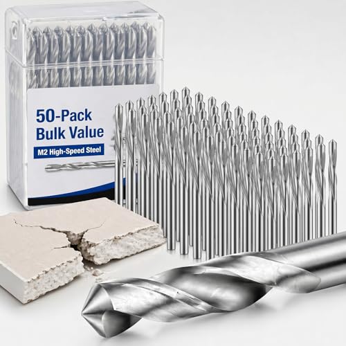 Tondiamo 50 Pcs Drywall Router Bits Set