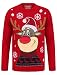 Produktbild Tokyo Laundry Merry Christmas Weihnachtspullover mit Rundhalsausschnitt und LED-Licht Gr. Small, Rudolph das Rentier George Red