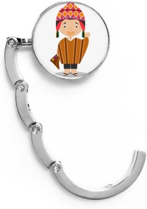 DIYthinker Colorful Hat Peru Cartoon Table Hook Decorative Clasp Extension Foldable Hanger