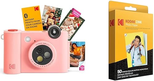 Miniatura 20 de Kodak Smile+ Cámara digital de impresión instantánea 2 en 1 e impresora de fotos inalámbrica Bluetooth - 10 MP, lente giratoria de efecto especial