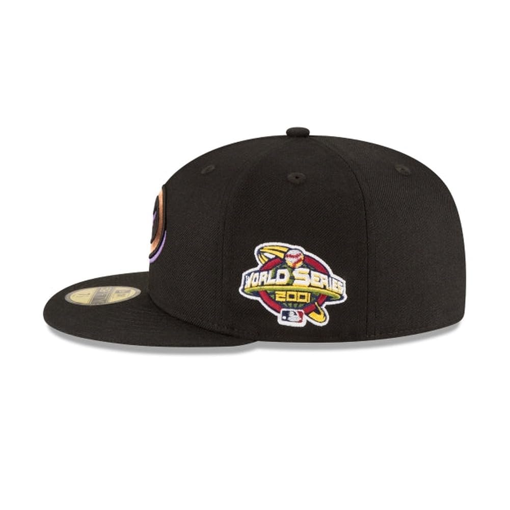 New Era MLB 59FIFTY Arizona Diamondbacks 2001 World Series Black Cooperstown Authentic Collection Fitted On Field Hat