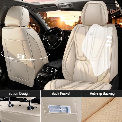 Image of Custom Car Seat Cover for Jeep Gladiator 2020-2026,Easy Install,Beige