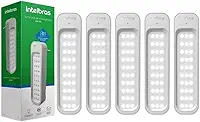 Kit 5 Luminárias De Emergência 30 LEDs Intelbras Lea 150 Bivolt