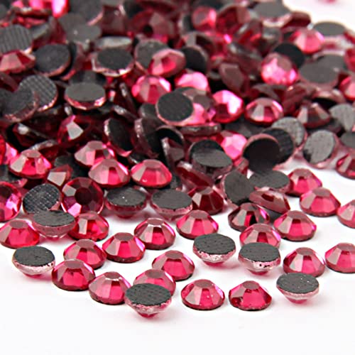 Image of Beadsland Crystal Hotfix Rhinestone,Machine Cut Stone 1440pcs /pkg (Rose, 3mm)