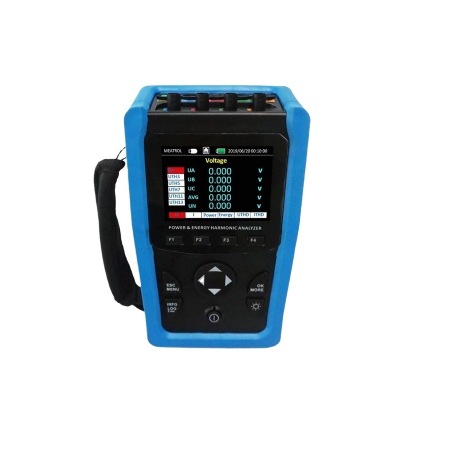 LNHHG Power Quality Analyzer Power Quality Comprehensive Analysis, Three-phase Voltage And Current Measurement And Control Meter, Harmonic Monitoring Instrument(Host 36mm coil20/600A)