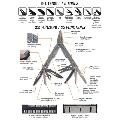 Beta 1778MT - Multifunktionswerkzeug mit einsätzen und etui