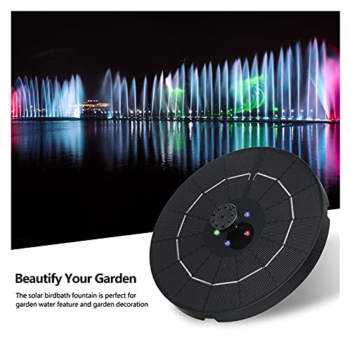 Pompe à eau solaire 3.8W submersible avec éclairage LED et jet d'eau